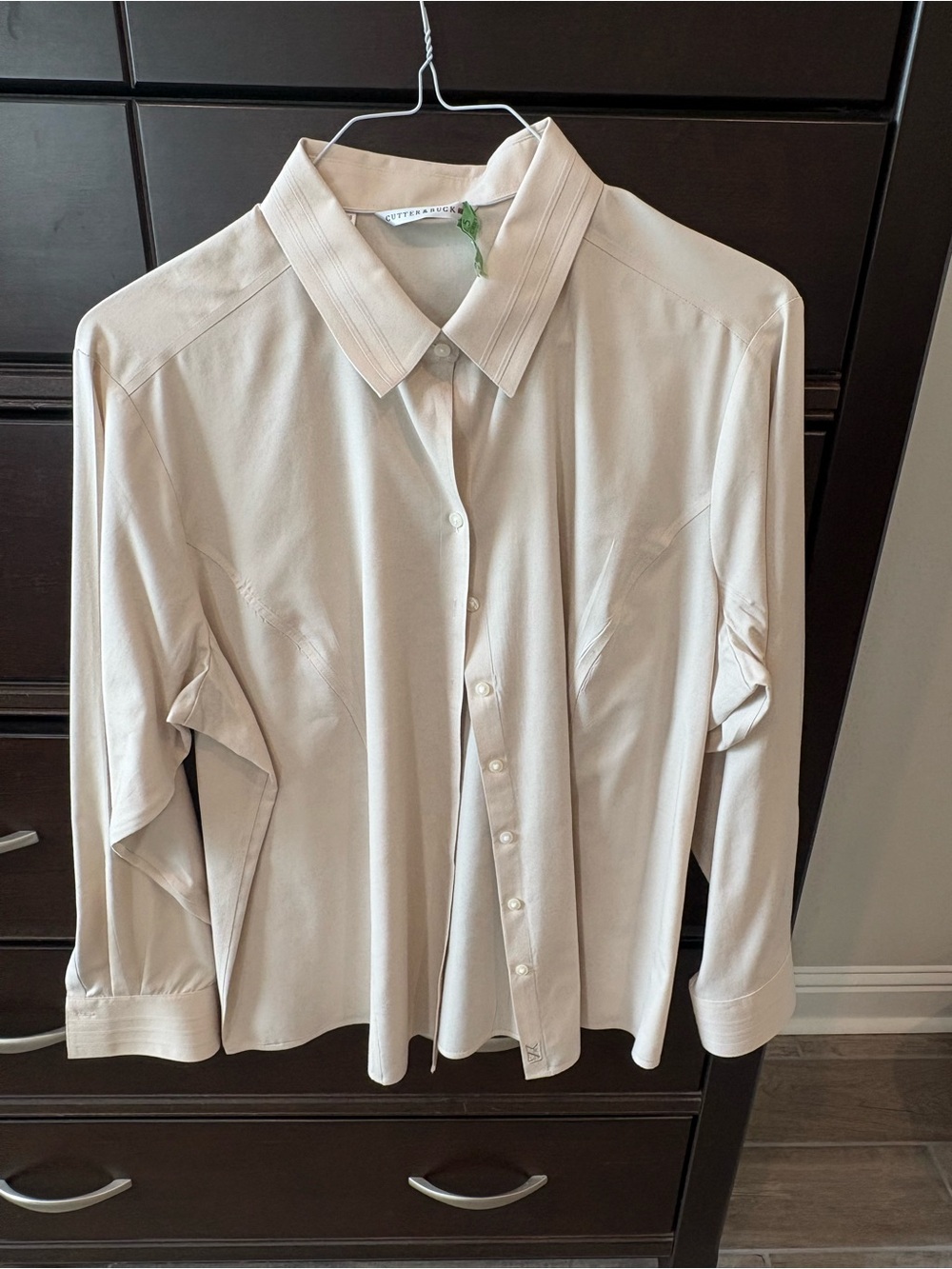 Cutter & Buck Light Cream Collared Shirt